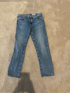 AG Adriano Goldschmied Women's Straight-Leg Jeans in Blue
